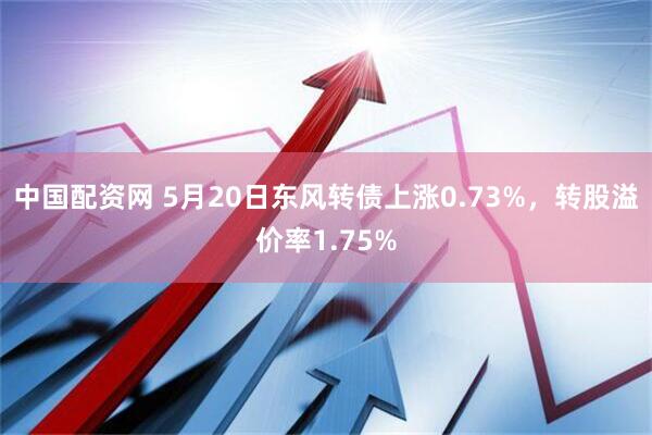 中国配资网 5月20日东风转债上涨0.73%，转股溢价率1.75%